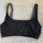 Vuori  Women's Bra Cocoa Spots Cheetah Print Size Medium Photo 0