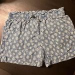 High Waist Blue and White Shorts with Elastic Waistband Size undefined Photo 0
