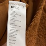 FIGS On-Shift High Pile Fleece Bomber Jacket in Mocha, Size Small Photo 10