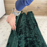 NBD  Spanish Moss Gown Green Velvet Maxi Strapless Dress Photo 7