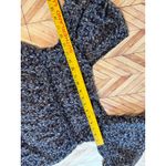 Trixxi Navy Blue Floral Print Square Neck Puff Sleeve Ruffle Tiered Dress Medium Photo 7