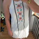 YA Los Angeles White embroidered western boho style mini dress Photo 1