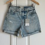 Everlane The Cheeky Short in Light Indigo, Size 25 Photo 3