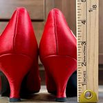 Sacha London Floral Embroidered Vintage Pumps Heels 7 Red Photo 7