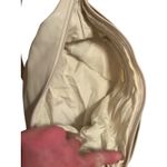 Vintage 80s Gasson Crescent Leather Beige‎ Shoulder Bag Retro Minimalist Casual White Photo 4