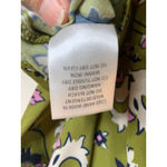 Olivaceous  Soft Rayon FLoral Green Pink Top Sz Small Photo 8