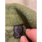 VTG Context Long Sleeve Tweed Velvet Notched Lapel Blazer Moss Green Women's Sz8 Size 8 Photo 4