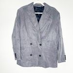 ALLSAINTS Womens Elle Blazer Double Breasted Lightweight Lined Grey Size 2 NEW Photo 4