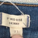 Madewell  Women's 9” Mid-Rise Skinny Denim Blue Jeans Photo 4