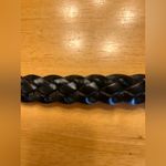 The Limited  Black Braided Leather Belt vintage size M coastal cowgirl Photo 4