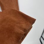EXPRESS Vintage  World Brand Women's Genuine Leather Suede Pants Brown‎ Size 7/8 Photo 6