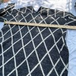 LA VIE 89 size S/M Grey diamond pattern long length cardigan, Gray Size M Photo 3