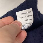 Solitaire womens large eyelet blue embroidered long sleeve shirt johnny floral Photo 6