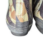 Coach women's  Rain Boots Pammie Zebra Signature Khaki   Size 8 B Photo 3