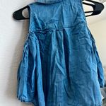 Gianni Bini Blue Denim Button-Down Shirt Photo 2