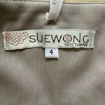 Sue Wong Beaded Embroidered Strapless Embellished Mini Dress in Silver Gray, 4 Photo 2