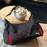 Puma Gym Hobo Duffle Bag Black/Red Color Combo Photo 0