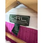 Ralph Lauren Ralph Lauren Womens Cable Knit Sweater Vest Shirt Large Pink Logo Tennis Preppy Photo 2