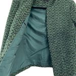 Talbots Collarless Long Sleeve Tweed Blazer Jacket Green Sz 6 Photo 5