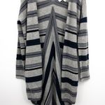 Derek Lam 10 Crosby Womens Wool Black Grey Cardigan Striped Small Photo 0