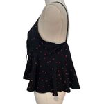 SheIn Cami Baby Doll Top Y2K Hearts Cropped Bow Front Halter Valentine SZ SM  Photo 4