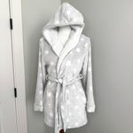 Women's Star Print Cozy Robe with belt Gray XS/S Target Size undefined Photo 5