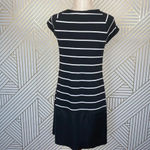 Anthropologie Bailey 44 Tanum Tunic Dress Striped Faux Leather Black Size Small Photo 5