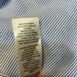 White House | Black Market Top Womens 2 Blue Pinstripe Cold Shoulder 3/4 Sleeve Photo 8