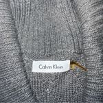 Calvin Klein Gray Cable Knit Shift Sweater Dress S Winter Cozycore Corporate Photo 8