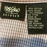 Mossimo Stretch Lavender Stripe Shirt Size XL Purple Photo 2