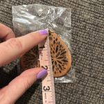 NWT boutique wooden earrings Photo 1