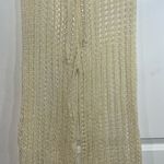 Odiva NWT Crochet Pullover Swimwear Cover Up Pants Size Large in Crème Color Photo 0