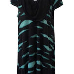 Kensie teal animal print‎ tiger tie dye dress Women's Size L Large Photo 0
