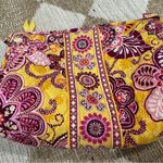 Vera Bradley Bali Gold makeup bag toiletry print cosmetics pouch zipper floral Photo 2