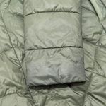 Barbour  Olive Puffer Jacket with Faux Fur Trim Photo 9