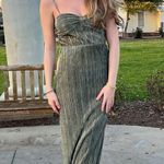 Sparkly Gold and Black Formal Dress Slit Photo 0