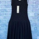 Fuzzi Jean Paul guiltier Black Lace Tulle Mesh Fit Flare Stretch dress small Photo 0