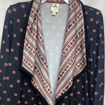 Aeropostale  Blue and Red Geometric Boho Cardigan Oversized Photo 3