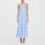 Hill House  Ellie Nap Dress in Watercolor Gingham Blue Photo 2