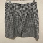 American Vintage Vintage Byer Gingham Black White Checkered Women's Skirt Size Estimated Small Photo 1
