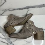 Seychelles  SEY Collection Women's Distressed Gray Suede Studded Mules 10 Western Photo 5