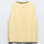 ZARA NWT JEWEL PLAIN KNIT TOP Photo 4