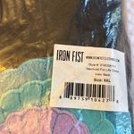 Iron fist NEW! Mermaid For Life Sheer Black Midi Dress 5X Turquoise Blue Shells Photo 8