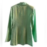 Mint Green Blazer Jacket Womens Mint Coat Double Breasted Button Blazer Photo 2