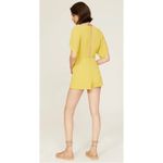 Louna Mustard Tie Romper Yellow Size XL Photo 3
