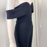 Herve Leger  Black Off-Shoulder Jumpsuit Photo 8