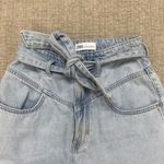 ZARA  Belted Denim Shorts / Light Blue Photo 2