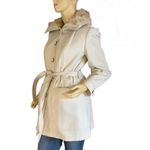 VINTAGE 1970'S BEIGE LONDON FOG FAUX FUR LINED SHORT TRENCH COAT (10) Photo 6
