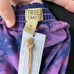 True Craft NWT  Purple and Navy Tie Dye Blouse Photo 3