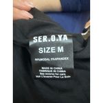 SER.O.YA Black Ruched Open Back Mini Dress Size Medium NWT Photo 5